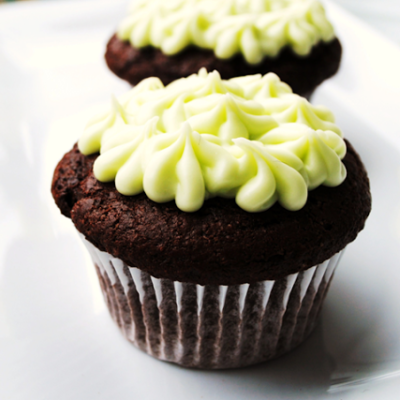 Luck O’ the Irish Simple Chocolate Cupcakes