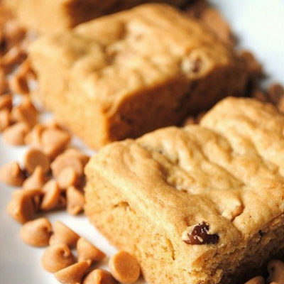 Peanut Butter and Pecan Blondies