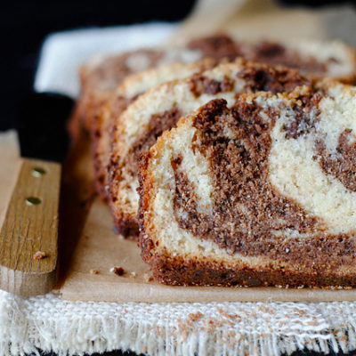 Milk Chocolate Marble Loaf Cake