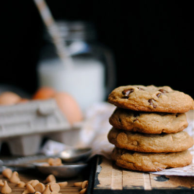 Chocolate Chip, Peanut Butter, and Walnut Cookies